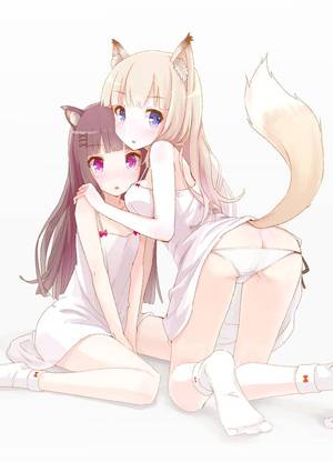 Anime Lesbian Cat Girls - Bi domination clips