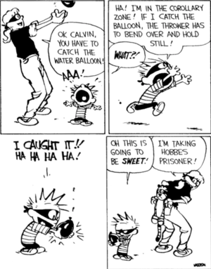 Calvin And Hobbes Babysitter Porn Comic - I've noticed a surprising lack of calvinball strips lately so here's one of  my all time favorite arcs. Rosalyn playing Calvinball! : r/calvinandhobbes