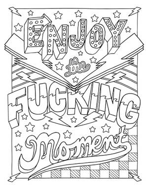Coloring Pages For Adults Only Porn - FREE Printable Coloring Pages for Adults with Swear Words!