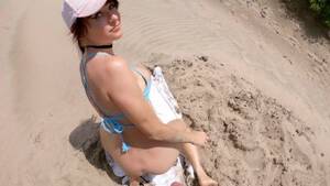 Bikini Anal Creampie - Squirting on PUBLIC BEACH and DRIPPING ANAL Creampie ! Step Sister & HONEY  PLAY BOX part 3 Porn Videos - Tube8