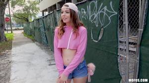 mofos teen cash - Pretty teen handles big dick for cash outdoors - Mofos