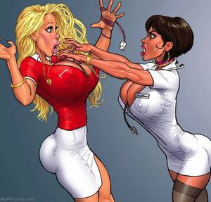 Hot Girl Porn Drawings - Two hot babes with humongous boobs catfighting, check out their hot ass  melons. Category: Adult Comics Type: Pictures From: John Persons