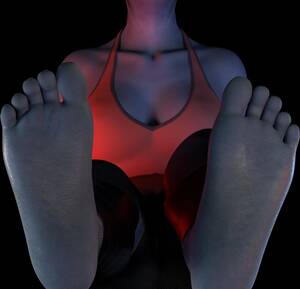 mass effect footjob - Liara's feet