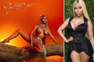 Naked Nicki Minaj Porn - Nicki Minaj poses topless with beaded nipple pasties in risque shot for new  album Queen | The Sun