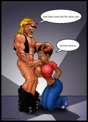 black deepthroat cartoons - Black cartoons. Sweet lips and deep throat of young ebony girl are ready  for the white cock