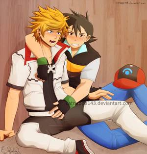 Kingdom Hearts Gay Yaoi Porn - Commission for anime for 4 by catnappe143 Ash x Roxas