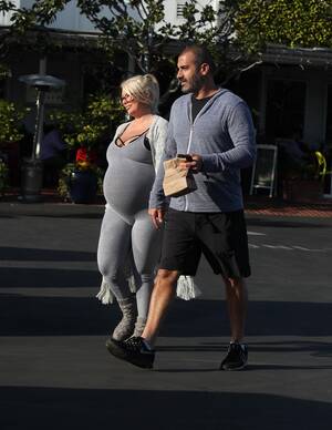 heavily pregnant pornstar - Pregnant porn star Jenna Jameson looks ready to burst as she wears  skintight body suit for lunch with fiance | The Irish Sun