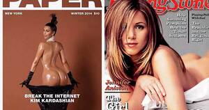 Jennifer Aniston Porn Sex - Jennifer Aniston shuns Kim Kardashian's nude shoot - says SHE had first  naked bum cover - Daily Record