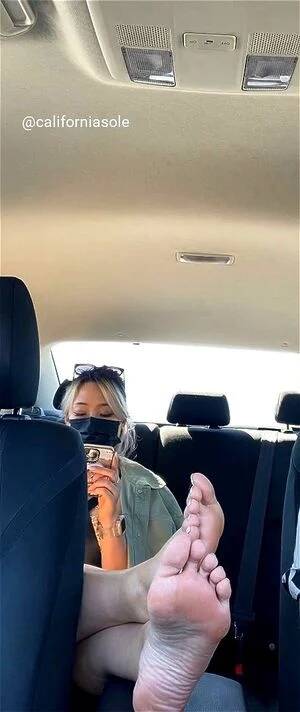 amateur bare feet - Watch Asian passenger kicks her bare feet up in the car - Feet, Amateur Feet,  Fetish Porn - SpankBang
