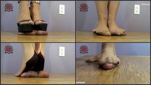 Cock And Ball Trampling - Anika and Friends Cock and Ball Trample - Cum under Full Fashion Stockings  | Hot Femdom