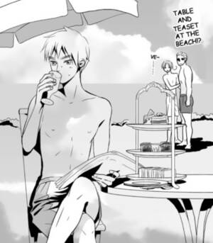 America X England Porn - Hetalia dj â€“ Trouble at the Beach [Eng] - Gay Manga | HD Porn Comics
