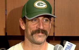 70s Porn Star Mustache - Aaron Rodgers