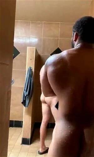 black shower dick - Watch Gym Shower - Gay, Interracial, Big Black Cock Porn - SpankBang