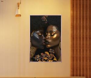 ebony lesbian porn art - Black Lesbian Art - Etsy