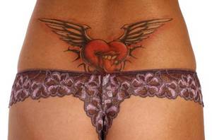 Heart Tattoo Porn - Sexy Girls Tattoo Lower Back Tattoos Serbagunamarine Nude and Porn .