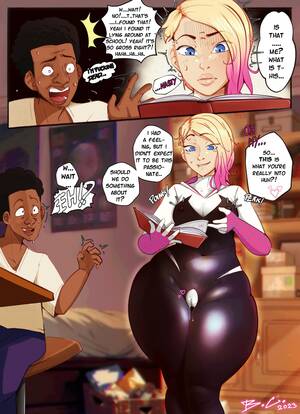 huge cartoon tits gwen - Gwen Stacy Porn comic, Rule 34 comic, Cartoon porn comic - GOLDENCOMICS