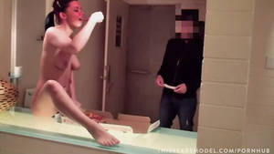 naked dare - CMNF, pizza delivery dare video