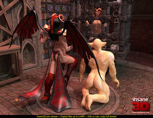 monster sex demon slut - Monster Porn Cartoons: Dirty slut goes to hell where a demon and a domina  use her