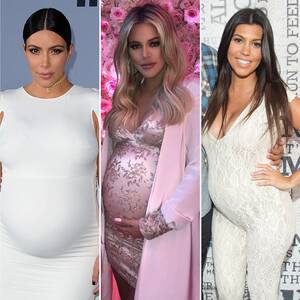 Grandma Pregnant Porn - Kardashian-Jenner Pregnancy Photos: Kim, Kylie, Khloe and More | Life &  Style