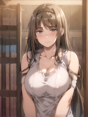 Hentai Room Porn - Long length, Study Room, Looking at Viewer Hentai AI Porn