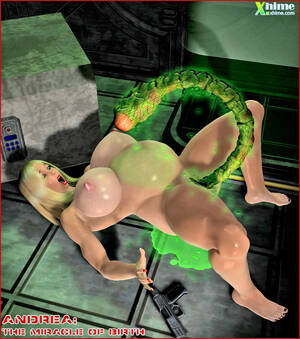 3d Pregnant Cartoon Sex Porn - Pregnant babes giving birth to snake-like monsters