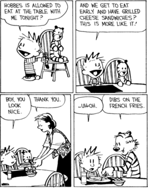 Calvin And Hobbes Susie Porn - I've noticed a surprising lack of calvinball strips lately so here's one of  my all time favorite arcs. Rosalyn playing Calvinball! : r/calvinandhobbes