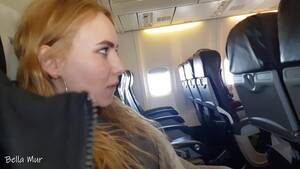 Airplane Sex Amateur - She couldn't wait anymore! Jerking and sucking cock in a public plane -  Free Porn Videos - YouPorn