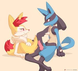 Lucario Pokemon X And Y Porn - Braixen x Lucario comic porn | HD Porn Comics
