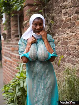 Granny African Porn - Porn image of chubby big tits huge boobs 80 black hair african skinny  created by AI