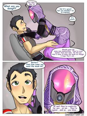 Mass Effect Tali Porn Comics - Mass Effect- Tali x Shepard - Porn Cartoon Comics