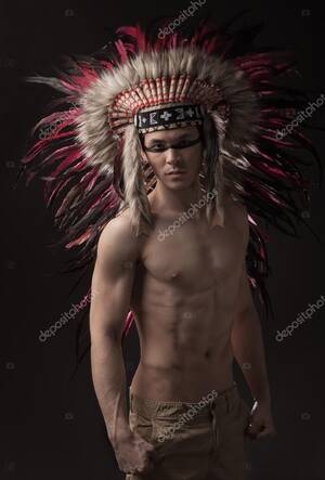 indian native tribe nude - Indian strong man with traditional native american make up Stock Photo by  Â©Chetty 58970127