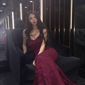 Formal Asian Dress Porn - Asian goddess in a red dress Porn Pic - EPORNER