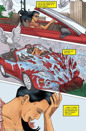 Kim Kardashian Porn Cartoon - Kim Kardashian's rocky love life is charted in new graphic novel | Daily  Mail Online