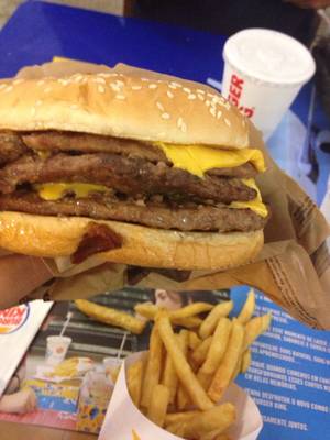 Burger King Porn - Photo of Salvador Food Porn - Salvador - BA, Brazil. Mega Stacker triplo do