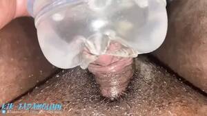 ebony fake pussy - Big ebony clit fucking pocket pussy toy - XXXi.PORN Video