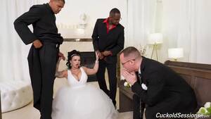 Ebony Bride - Free Right after the wedding ceremony, large titted bride is cuckolding her  spouse with ebony lads Porn Video HD