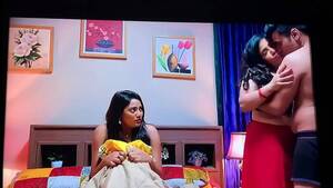 indian couple threesome - Indian couple having thressome sex with big boob hot MILF in group sex