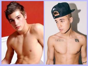 justin bieber anal sex - Johnny Rapid (L) Justin Bieber (R)