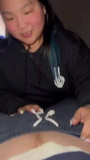 bbw asian swallow - Brckdupbbby Asian Chubby Whore Blessing Cock With Her Tight Mouth Swallow  Cumload Leaked Video