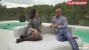 anal sex pool - Free Spanish pornstar, Ginebra Bellucci is having anal sex with her lover,  next to the swimming pool Porn Video HD