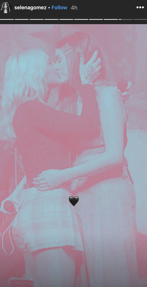 Ariana Selena Gomez Lesbian Porn - Selena Gomez Shares A Kiss And Matching Tattoos With Her BFF Julia Michaels