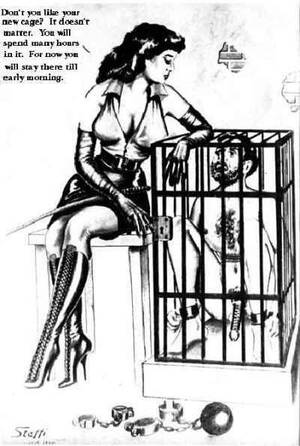 femdom cage toons - Femdom Cartoon Cage | BDSM Fetish