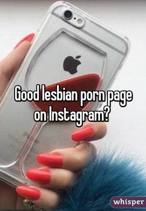 Instagram Lesbian Porn - 