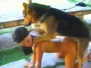 German Shepherd Furry Porn Bj - German shepard fucking his willing naked master from behind - LuxureTV