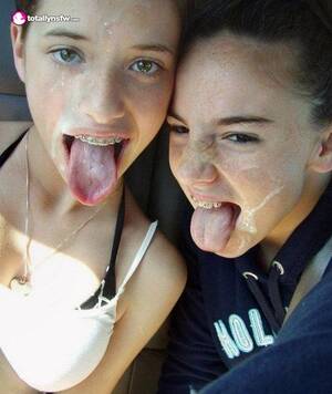 and two teens facial cumshots - Two cute teens enjoying cum - Cum Face GeneratorCum Face Generator