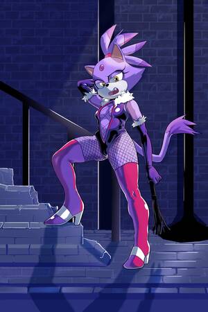 Blaze The Cat Furry Porn - Blaze the Cat has a late night stroll (DejaNSFW) Commissions open! : r/ furryporn