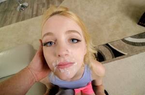 blonde teen facialed - Kate Bloom Facial Porn Pics & Huge Cumshot Pictures - AllCumshotPics.com
