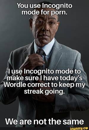 Co Using Porn Captions - You use Incognito mode for porn. I use Incognito mode to make sure I have  today's Wordle correct to keep my streak going. We are not the same -  iFunny Brazil