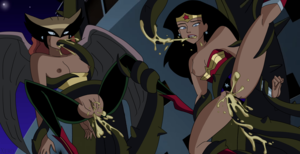 Justice League Tentacle Porn - Rule34 - If it exists, there is porn of it / diana prince, hawkgirl,  shayera hol, wonder woman / 5285195