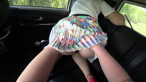 lesbian car voyeur - Lesbians with a strapon fuck in the car. Big ass and hairy pussy POV. -  XVIDEOS.COM